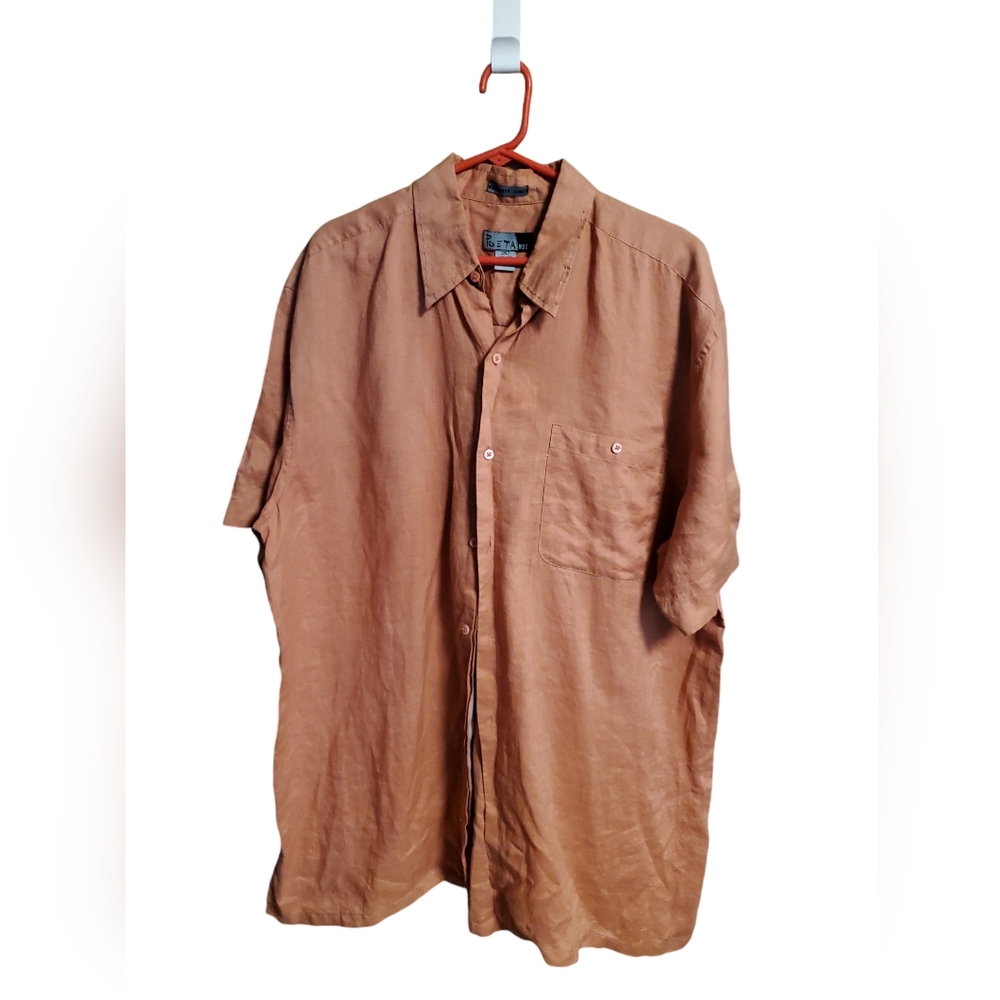 Used Poeta Moda Linen shirt size 2XL